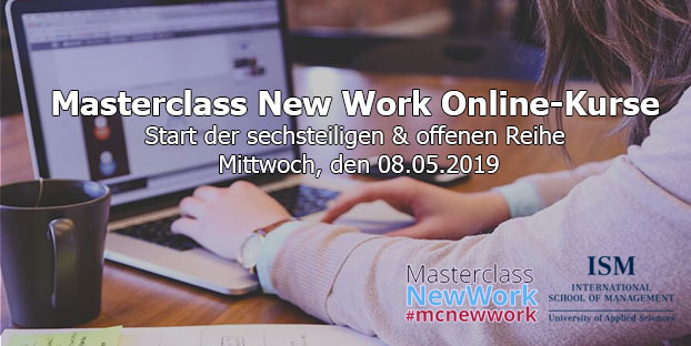 Masterclass New Work Online-Kurse ab dem 08.Mai 2019 Veranstaltungsempfehlung